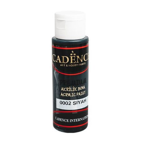 Cadence Premium festék - 70 ml - Fekete - 0002