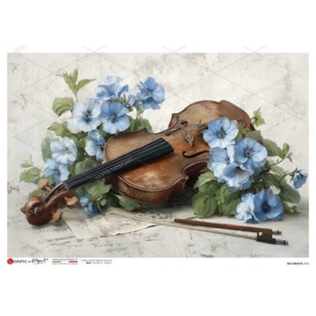 Paper design rizspapír  - A5 - 22,5x16 cm - Old Objects - 0050