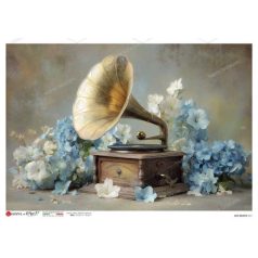   Paper design rizspapír  - A5 - 22,5x16 cm - Old Objects - 0051