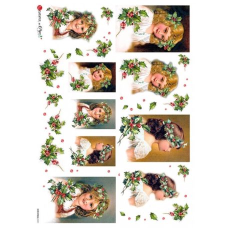 Paper Design rizspapír - A4, A3 - Christmas - 0231  