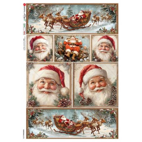 Paper Design rizspapír- A5, A4, A3 - Christmas - 0373