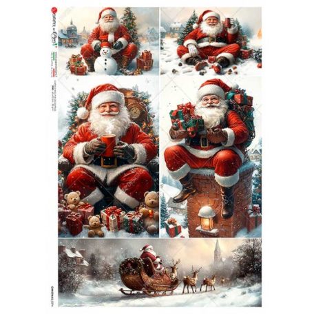 Paper Design rizspapír- A5, A4, A3 - Christmas - 0374