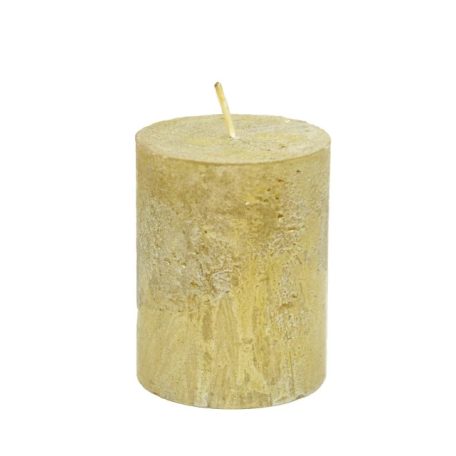 Gyertya henger - Arany - 9x7 cm - 4 db/csomag