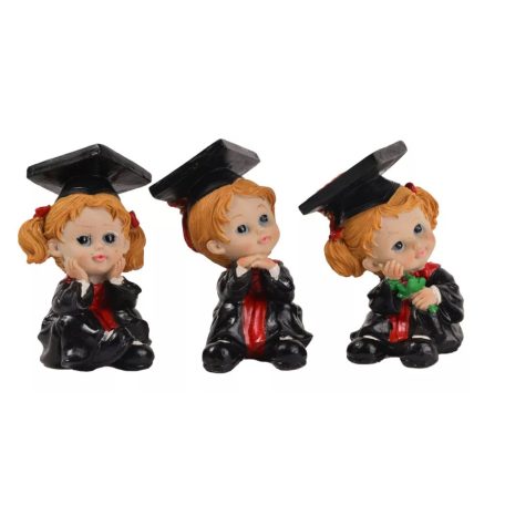 Ballagó fiú-lány figura - 8,6 cm