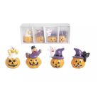 Halloween tök figurák - 5,5 cm - 4 db/csomag