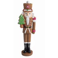 Mézeskalács Diótörő fenyőfával  - 35 cm  