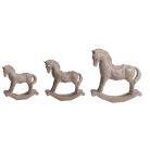 Hintaló figura barna  - 10 cm, 15 cm, 19,5 cm