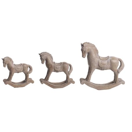 Hintaló figura barna  - 10 cm, 15 cm, 19,5 cm