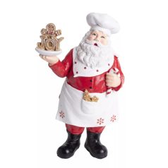 Mikulás figura kötényben - 20 cm - Raktáron