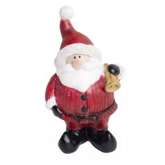 Mikulás figura haranggal - 11,5 cm