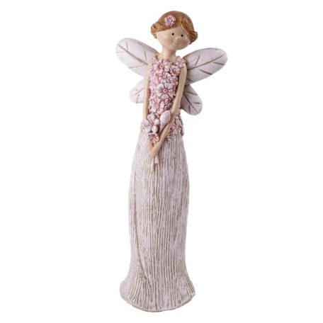 Tündér figura Rózsaszin-szürke - 20.6 cm