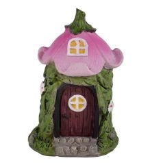Tündérkert- Virágtetős házikó - 10x6,5 cm - Raktáron