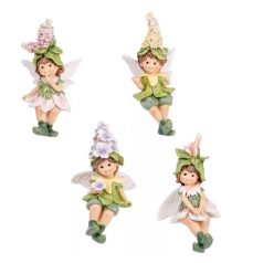 Tündér ülő zöld - 12,5 cm
