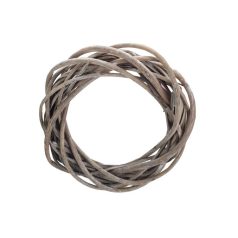 Vessző koszorú - Szürke - 20 cm