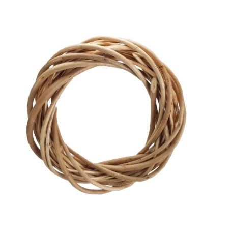 Vessző koszorú - Natúr - 15 cm 