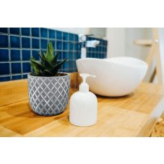 Beton kaspó - Rustic - Szürke - 14x13 cm