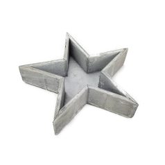 Fa csillag tál - Szürke - 23 cm