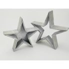 Fa csillag tál - Szürke - 23 cm