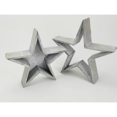Fa csillag tál - Szürke - 23 cm