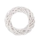 Vessző koszorú alap - Fehér - 35 cm