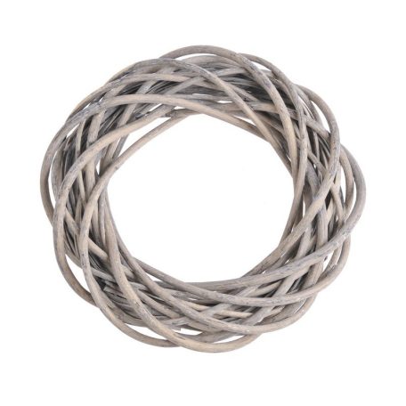 Vessző koszorú - Szürke - 25 cm, 30 cm, 35 cm
