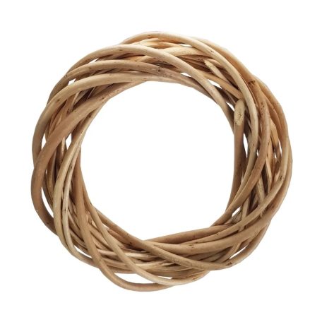 Vessző koszorú - Natúr - 30 cm