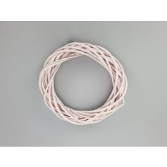   Vessző koszorú - pasztell rózsaszín - 20 cm, 25 cm, 30 cm