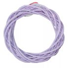 Vessző koszorú - Pasztell lila - 20 cm, 25 cm, 30 cm