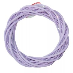 Vessző koszorú - Pasztell lila - 20 cm, 25 cm, 30 cm