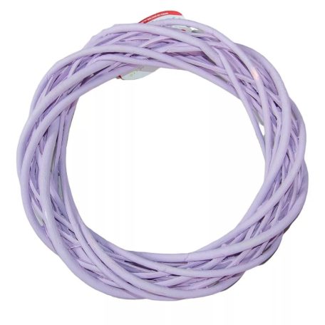 Vessző koszorú - Pasztell lila - 20 cm, 25 cm, 30 cm