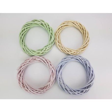 Vessző koszorú - Pasztell lila - 20 cm, 25 cm, 30 cm