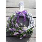 Vessző koszorú - Pasztell lila - 20 cm, 25 cm, 30 cm