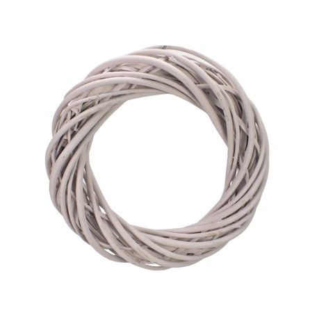 Vessző koszorú - Pasztell rózsaszín - 25 cm