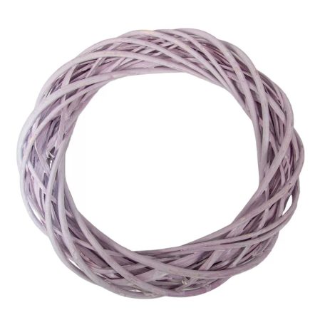 Vessző koszorú - Pasztell lila - 20 cm, 25 cm, 30 cm