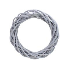 Vessző koszorú - Pasztell lila - 30 cm