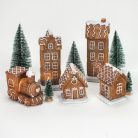 Világítós mézeskalács házikó - 6,4x5,1x8,2 cm