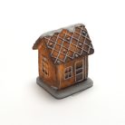  Világítós mézeskalács házikó - 6,2x5,6x8 cm