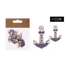 Fa horgony - Kék-fehér -12 db/csomag - Raktáron