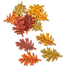 Falevél fa színes - 4 cm -12db/csomag
