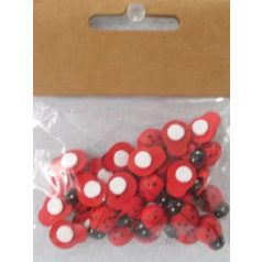 Fa öntapadós katica - 1,5 cm - 36 db/csomag