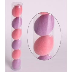 Tojás szett rózsaszín-lila - 6 cm - 6 db/csomag