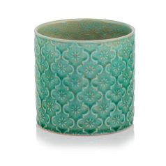   Kerámia kaspó - Vintage türkiz 3. - 13 cm, 16 cm, 20 cm, 23 cm 