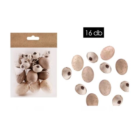 Tojás akasztós - 3 cm, 4 cm, 6 cm - 16 db/csomag