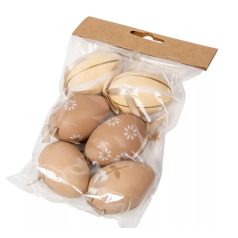 Húsvéti tojás - Natúr mintás - 4-6 cm - 12 db/csomag