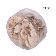 Műanyag kagyló - 3,2 cm - 24 db/csomag 