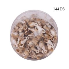 Kagyló műanyag - 2,4 cm - 144 db/csomag