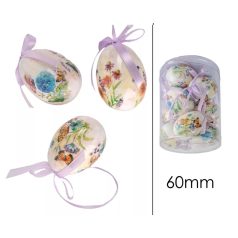 Tojás szett mintás - Virágos - 6 cm - 12 db/csomag 