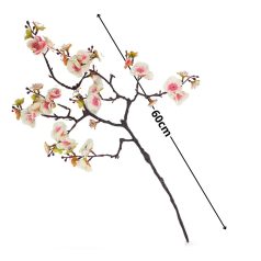 Virágzó ág - Krém-rózsaszín - 60 cm   	