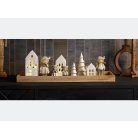  Lány-Fiú figura agancsos sapkában - 9 cm 