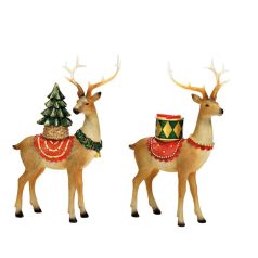 Szarvas figura  álló - 2 féle - 13x24x5 cm